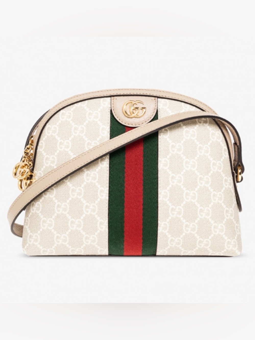 GUCCI Ophidia dome GG logo web stripe crossbody bag